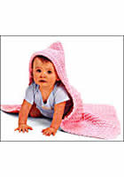 'Hooded Baby Blanket Knit