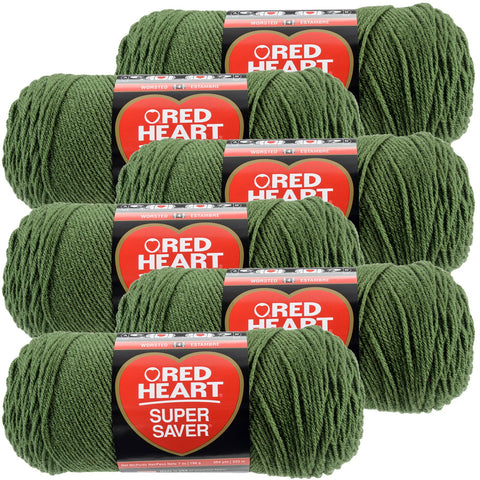 Red Heart® Super Saver® Yarn Medium Thyme, Multipack Of 6