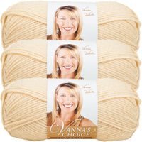 Lion Brand Vanna's Choice Yarn-Beige, Multipack Of 3