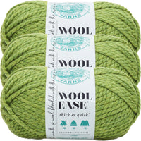 Lion Brand Wool-Ease Thick & Quick Yarn Grass Multipack Of 3