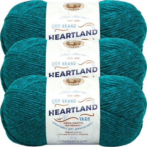 Lion Brand Heartland Yarn Cuyahoga Valley Multipack Of 3